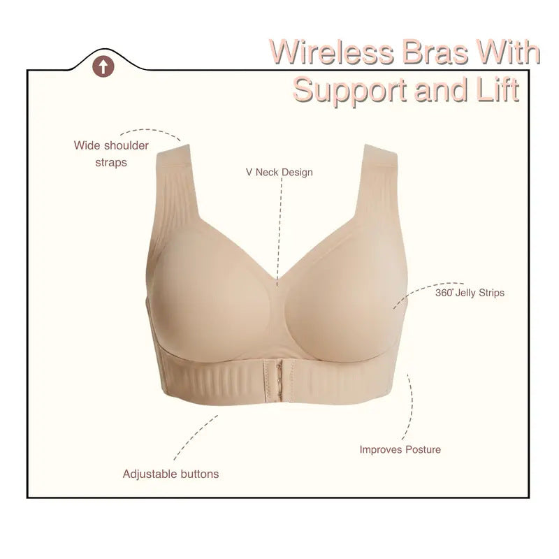 Seamless Posture Support Sports Bra for Women